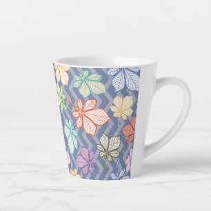 Tasse Latte Feuilles stylisées