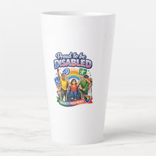 Tasse Latte Fier d'être handicapé