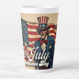 Tasse Latte Fière âme du 4 juillet