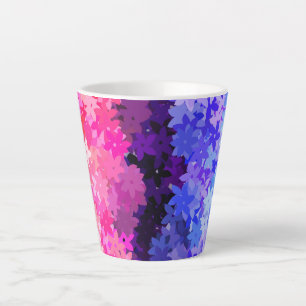 Tasse Latte Fière Omnisexualité Groovy Boho Excentrique Floral