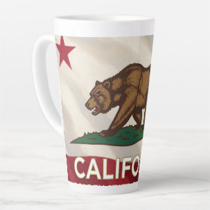 Tasse Latte Fierté de l'État de Californie ✦ Patrimoine de l'É
