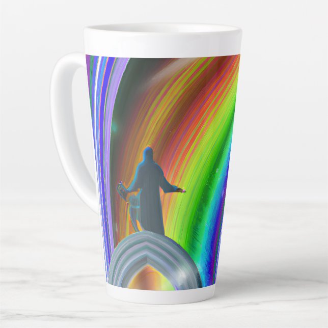 Tasse Latte Figure de mystère au Stargate interdimensionnel (Angle gauche)