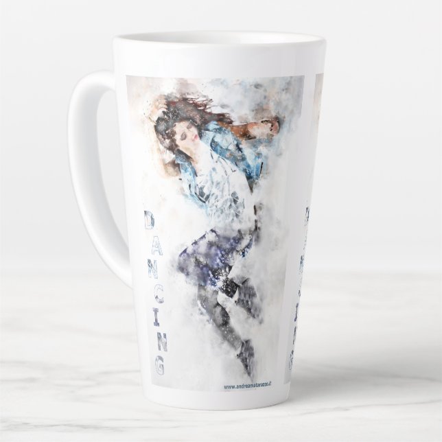 Tasse Latte Fille dansante    (Angle gauche)