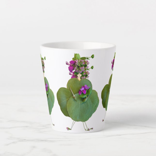 Tasse Latte Fille du jardin ! (Devant)