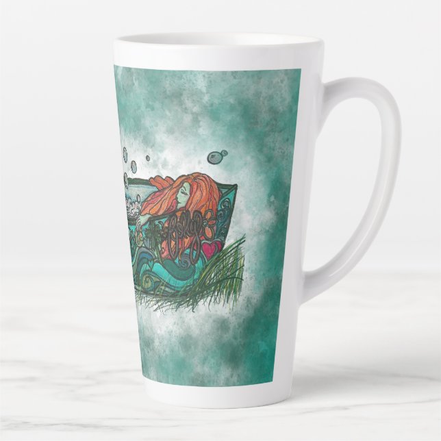 Tasse Latte fille folle (Droite)