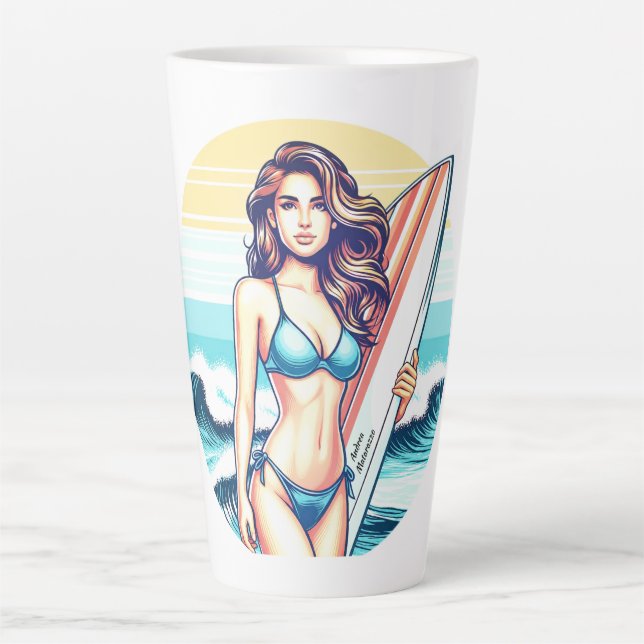 Tasse Latte Fille Sport & Surf (Devant)