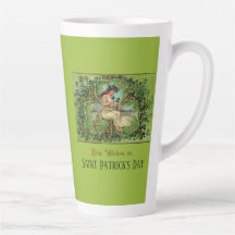 Fille Vintage de la Saint Patrick avec Shamrock