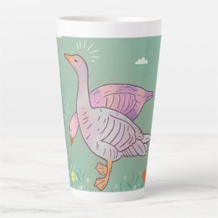 Tasse Latte Filles d'oies Duo d'oies de l'art folklorique fa
