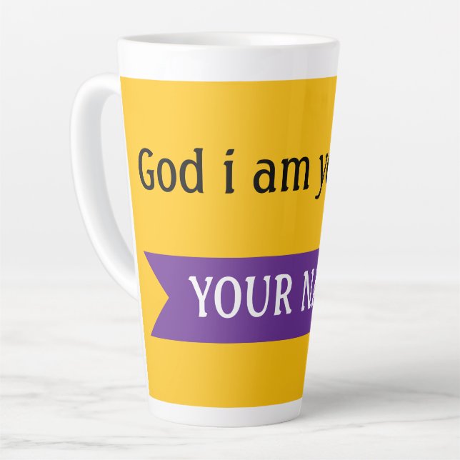 Tasse Latte Fils Fidèle – Conception Inspirante de Nom Personn (Angle gauche)