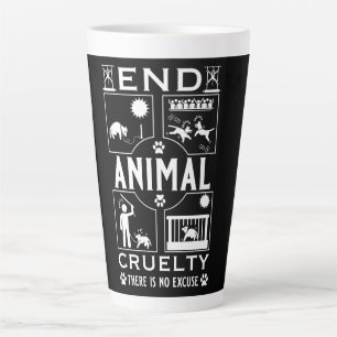 Tasse Latte Fin de la cruauté animale