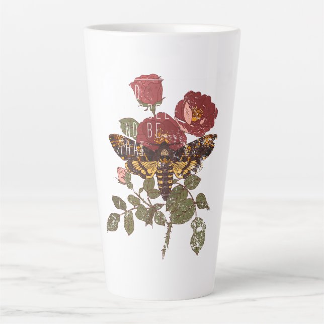 Tasse Latte find yourself and be that self motivation  (Devant)