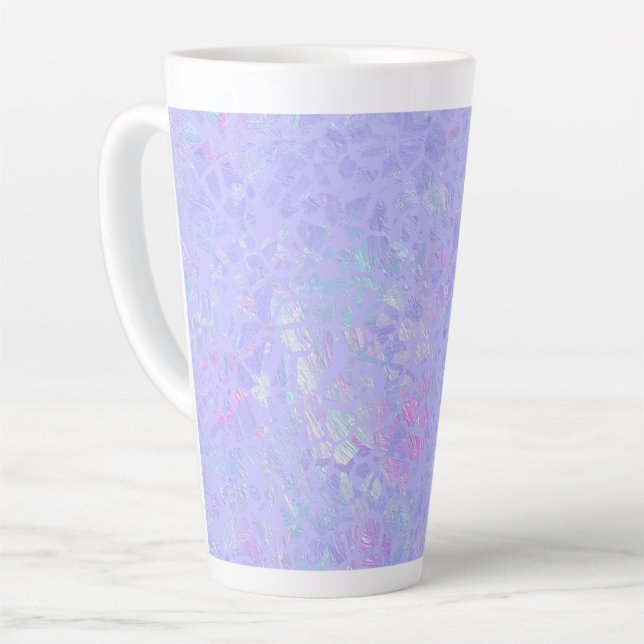Tasse Latte Flacons violets et multicolores (Angle gauche)