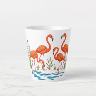 Tasse Latte Flamant rose