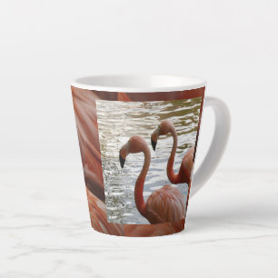 Tasse Latte Flamant rose Fermer la dernière bougie