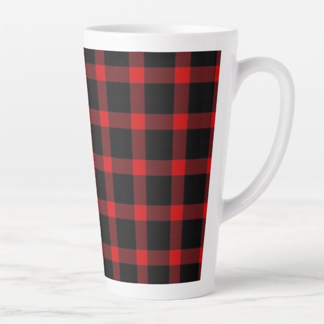 Tasse Latte flanelle de Noël (Droite)
