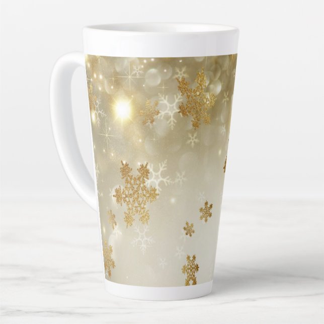 Tasse Latte Flèche-neige en or (Angle gauche)