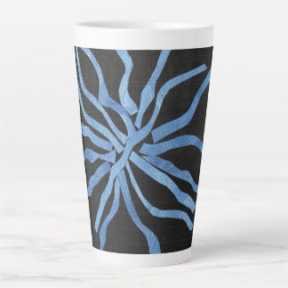 Tasse Latte Fleur Bleue