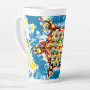 Tasse Latte Fleur De Vie - Façons Colorées 5