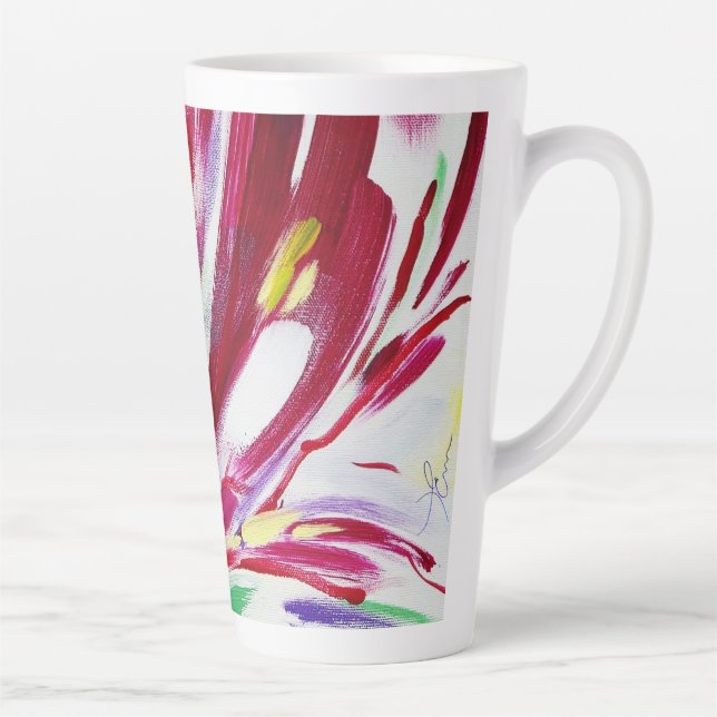 Tasse Latte Fleur montante (Droite)