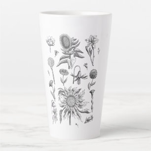 Tasse Latte Fleur sauvage - Belle Fleur - Plantes