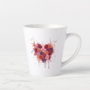 Tasse Latte Fleurs