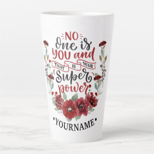 Tasse Latte Fleurs de Bourgogne Personne n'est toi & C'est ton