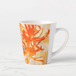Tasse Latte Fleurs de feu