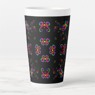 Tasse Latte Fleurs de Fiesta Dansante