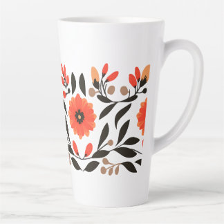 Tasse Latte Fleurs de liberté Boho