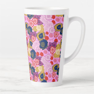 Tasse Latte Fleurs de printemps
