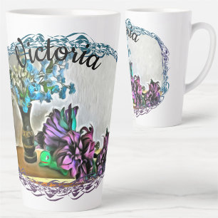 Tasse Latte Fleurs de soie et de rousseur de maïs 2190