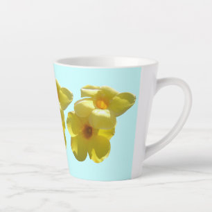 Tasse Latte Fleurs de trompette dorées I