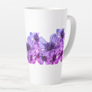 Tasse Latte Fleurs Filtre Miami
