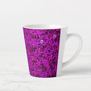 Tasse Latte Fleurs mures violettes