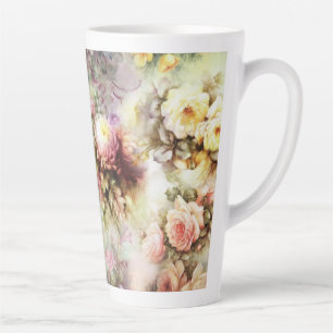 Tasse Latte Fleurs vintages