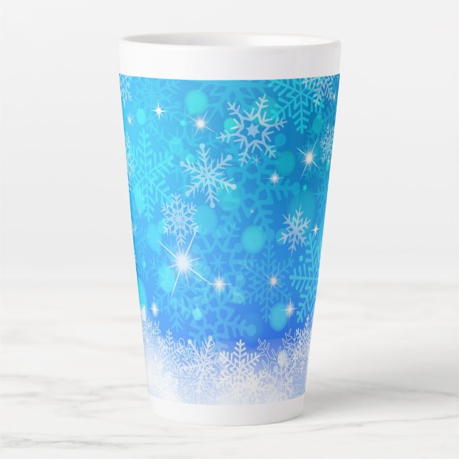 Tasse Latte Flocon de neige (Devant)