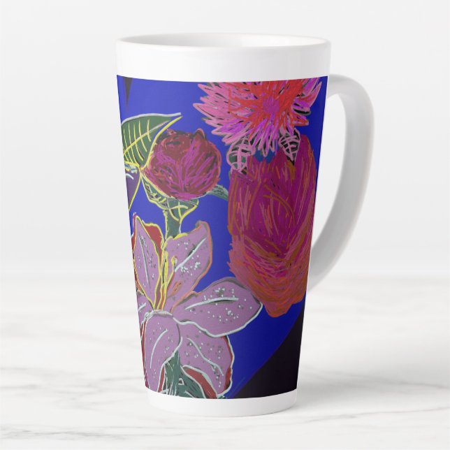 Tasse Latte Floral Sessions  (Angle droit)