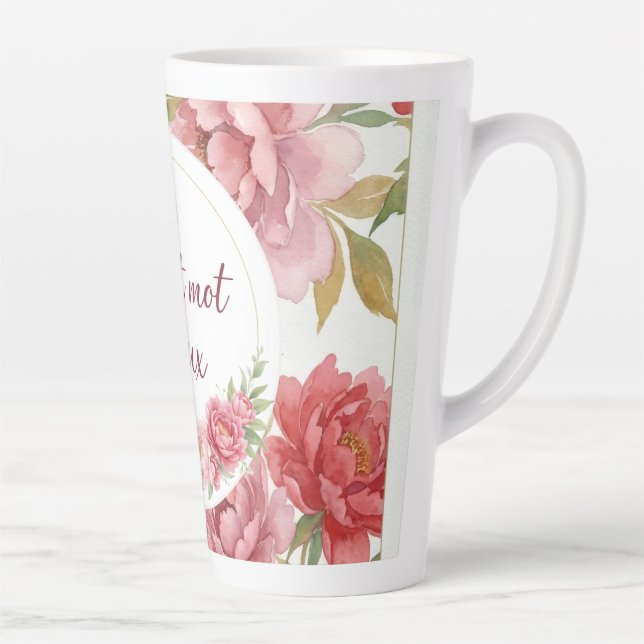 Tasse latte florale Petit mot doux (Droite)