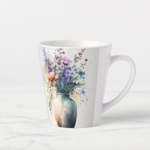Tasse Latte Floraux multicolores #10