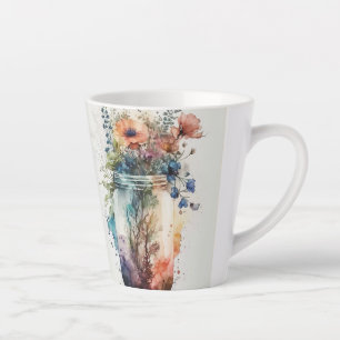 Tasse Latte Floraux multicolores #6