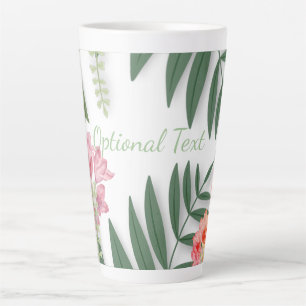 Tasse Latte Flore tropicale