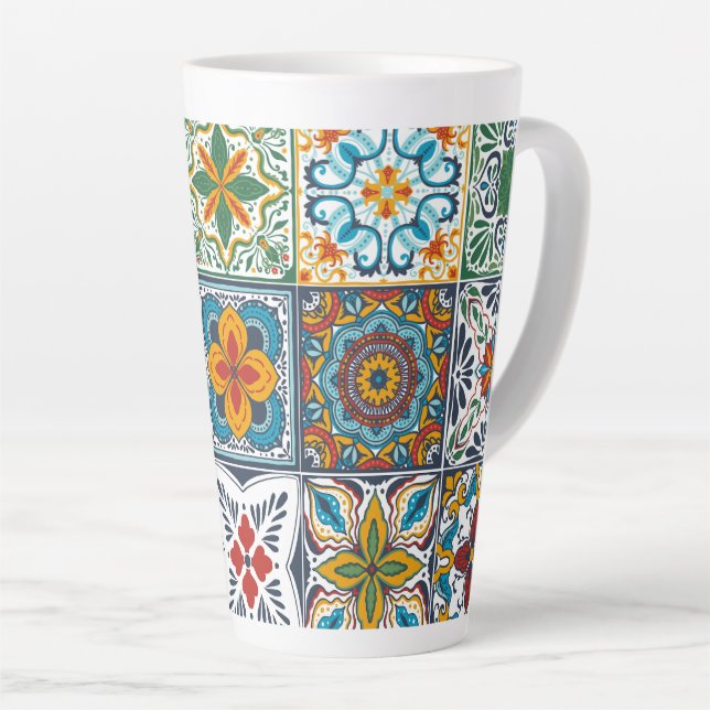 Tasse Latte Fond d'écran Backsplashes / Carreaux inspirés Tala (Angle droit)
