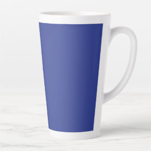 Tasse Latte Fond uni bleu foncé Design minimaliste audacieux
