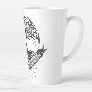 Tasse Latte Force à travers la douleur – Citation motivationne