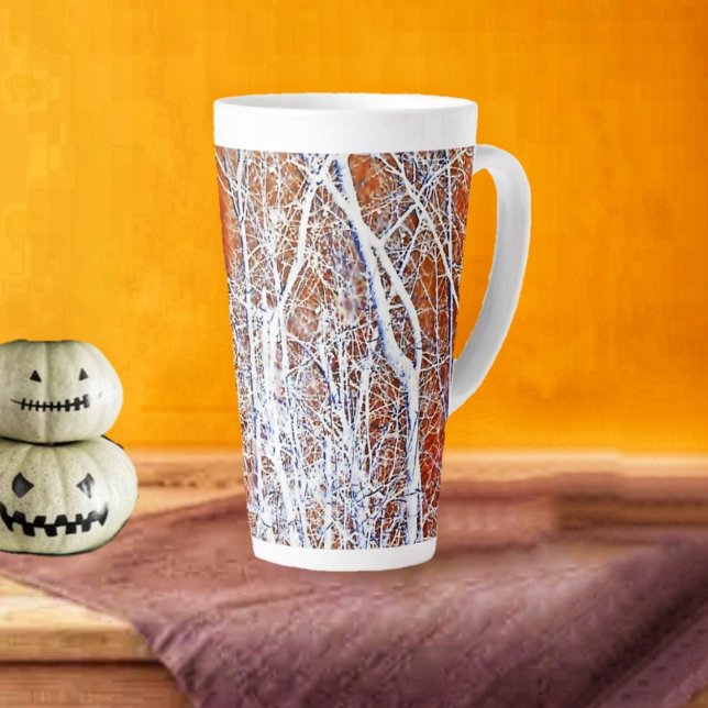Tasse Latte Forêt squelettique II (Grab your latte mug out of the cupboard, in time for Halloween!)