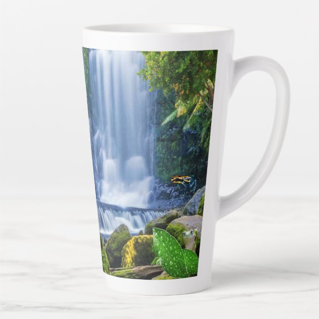 Tasse Latte Forêt tropicale incroyable & Animaux (Droite)