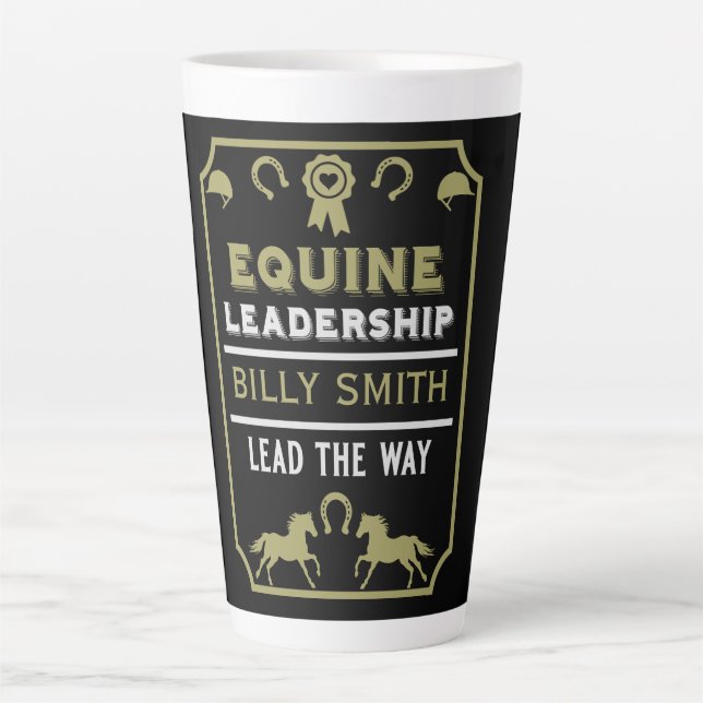 Tasse Latte Formation au leadership équin (Devant)
