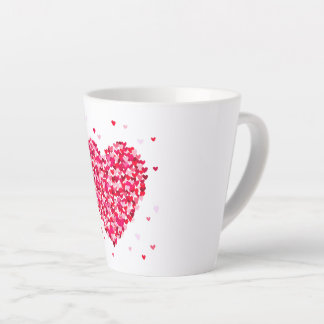 Tasse Latte Forme de coeur Valentines Jour Amour Cadeau
