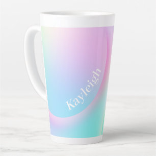 Tasse Latte Forme de dégradé pastel doux