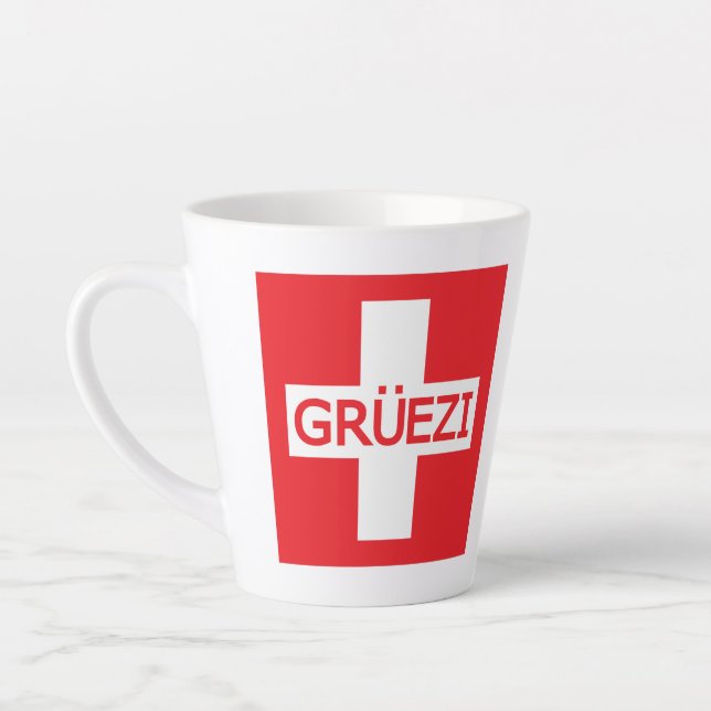 Tasse Latte Fosse commune de Gruezi (Gauche)
